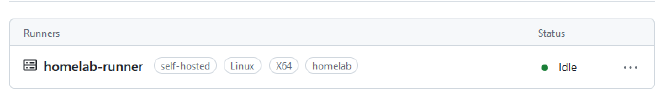 “Runner Idle”